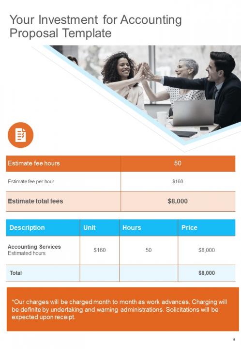 A4 Accounting Proposal Template Presentation Graphics Presentation