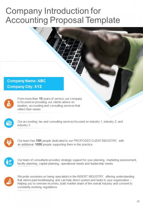 A4 Accounting Proposal Template Presentation Graphics Presentation