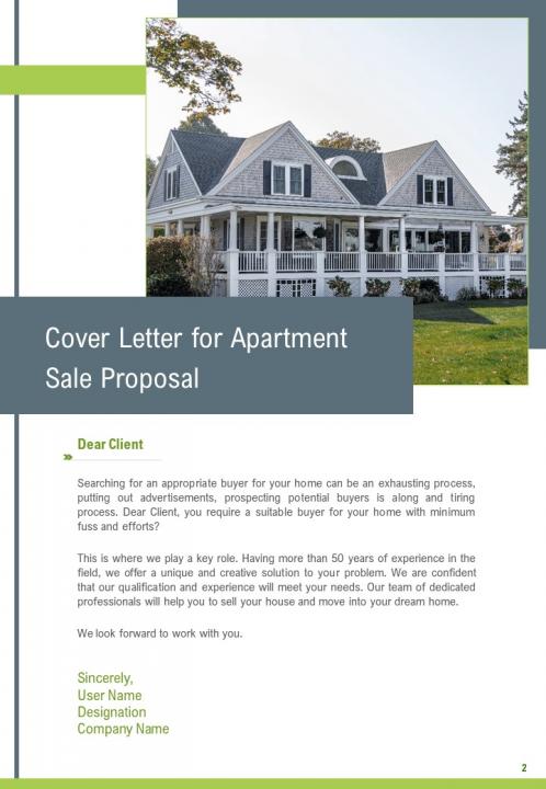 A4 Apartment Sale Proposal Template Presentation Graphics
