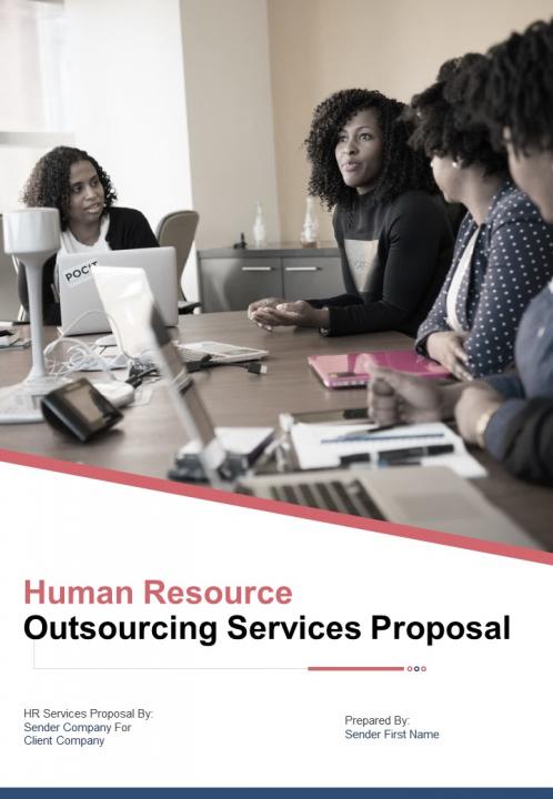 A4 human resource outsourcing services proposal template Slide01