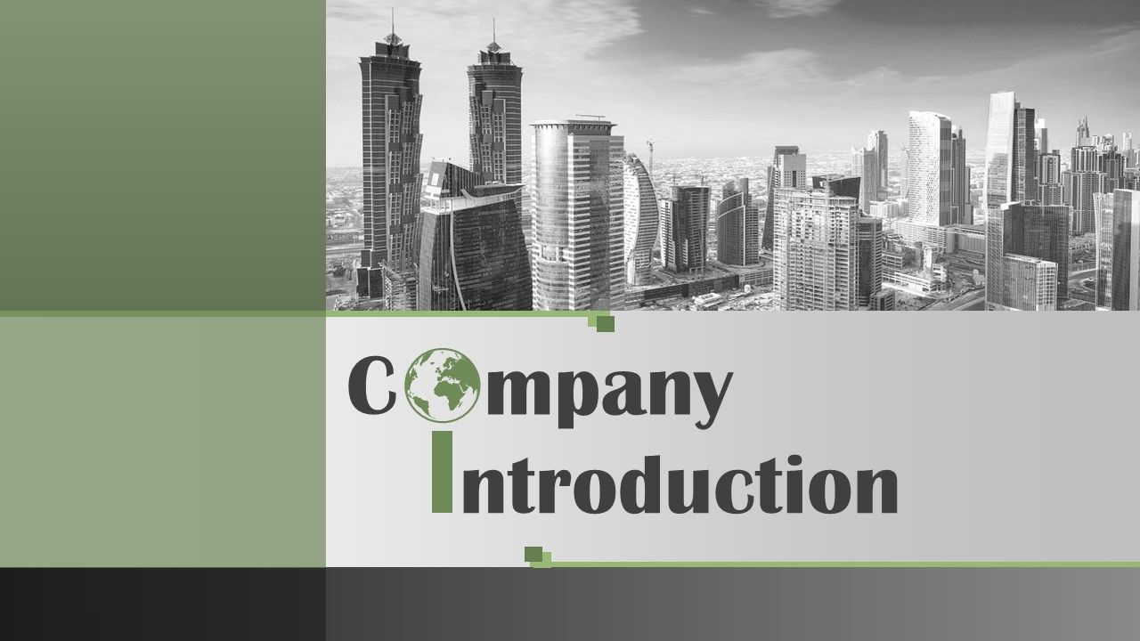 About our company introduction profile powerpoint presentation with slides