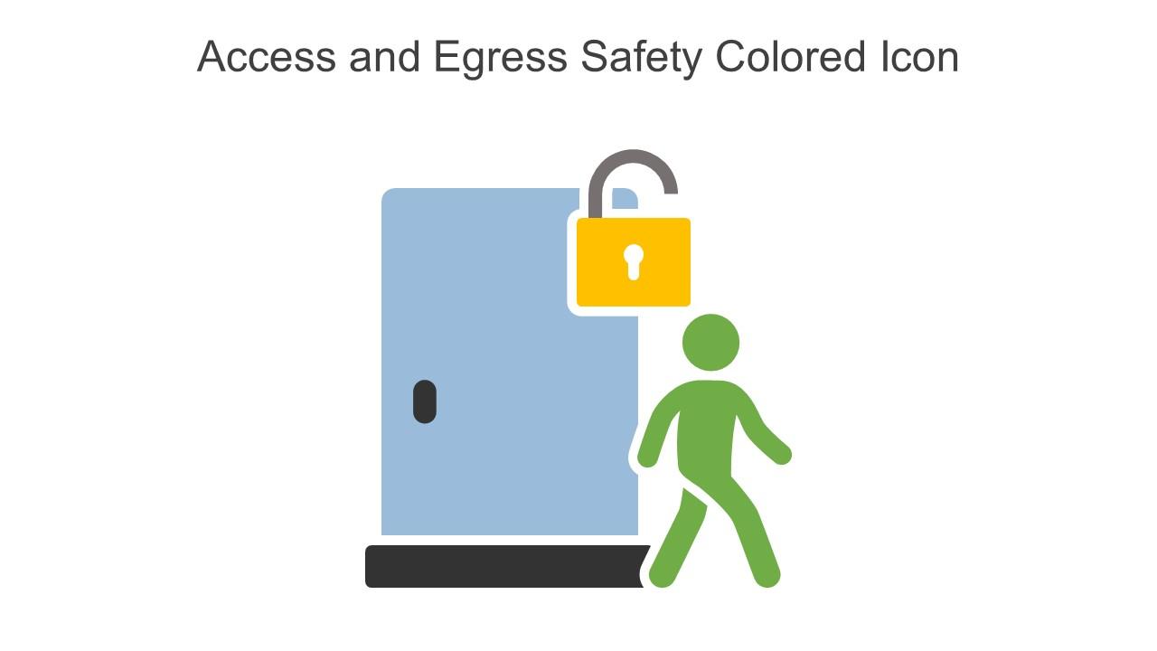 Access And Egress Safety Colored Icon In Powerpoint Pptx Png And