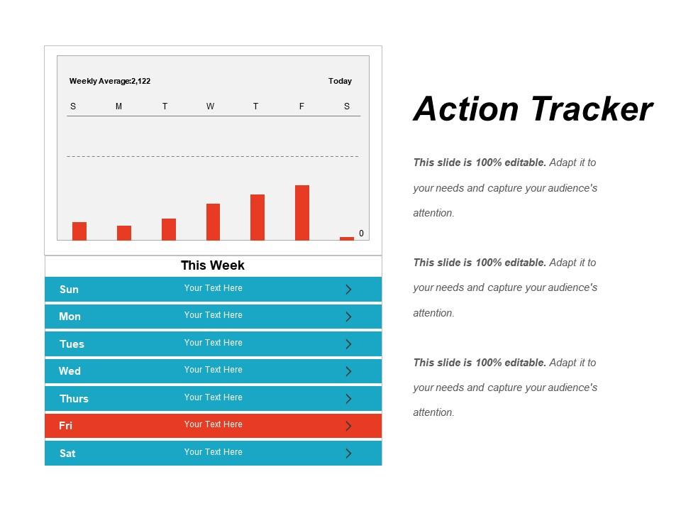 Action Tracker Powerpoint Guide PowerPoint Slide Images PPT Design