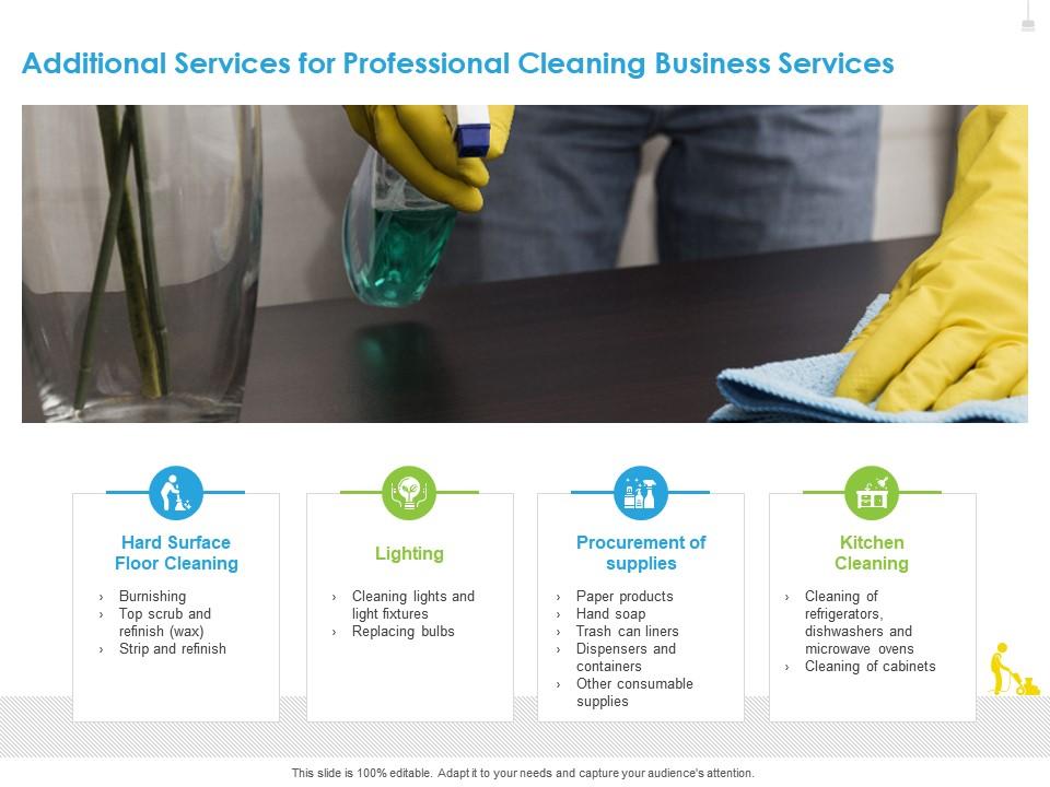 https://www.slideteam.net/media/catalog/product/cache/1280x720/a/d/additional_services_for_professional_cleaning_business_services_lighting_ppt_layouts_slide01.jpg
