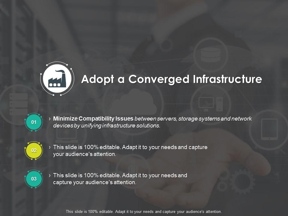 Adopt a converged infrastructure minimize ppt powerpoint presentation pictures sample slides