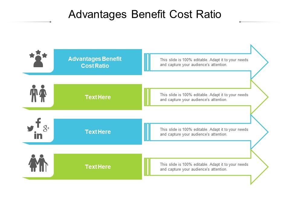 Advantages Benefit Cost Ratio Ppt Powerpoint Presentation Infographic