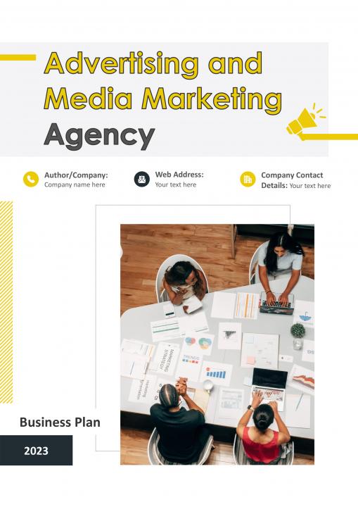 Advertising And Media Marketing Agency Business Plan Pdf Word Document Slide01