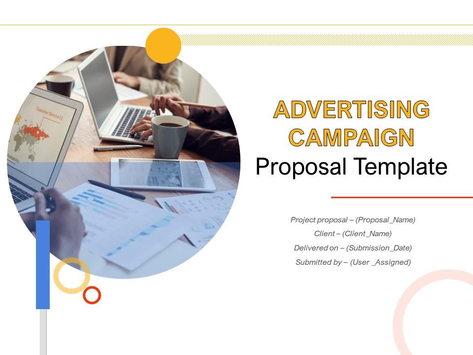 Advertising campaign proposal template powerpoint presentation slides Slide01