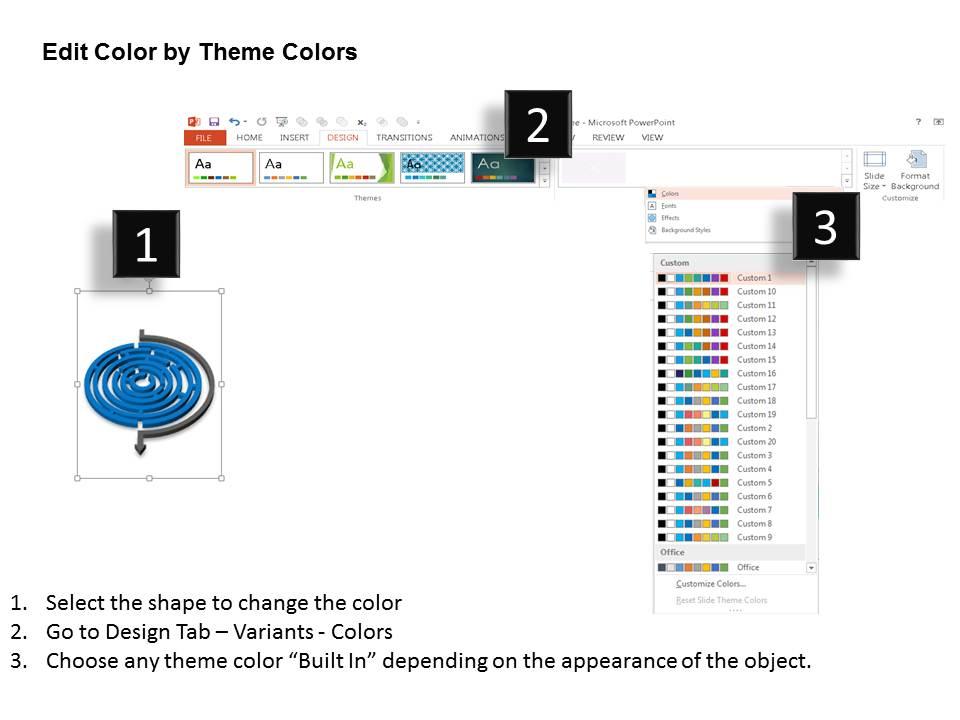 Ae Blue Colored Maze For Problem Solving Powerpoint Templets ...