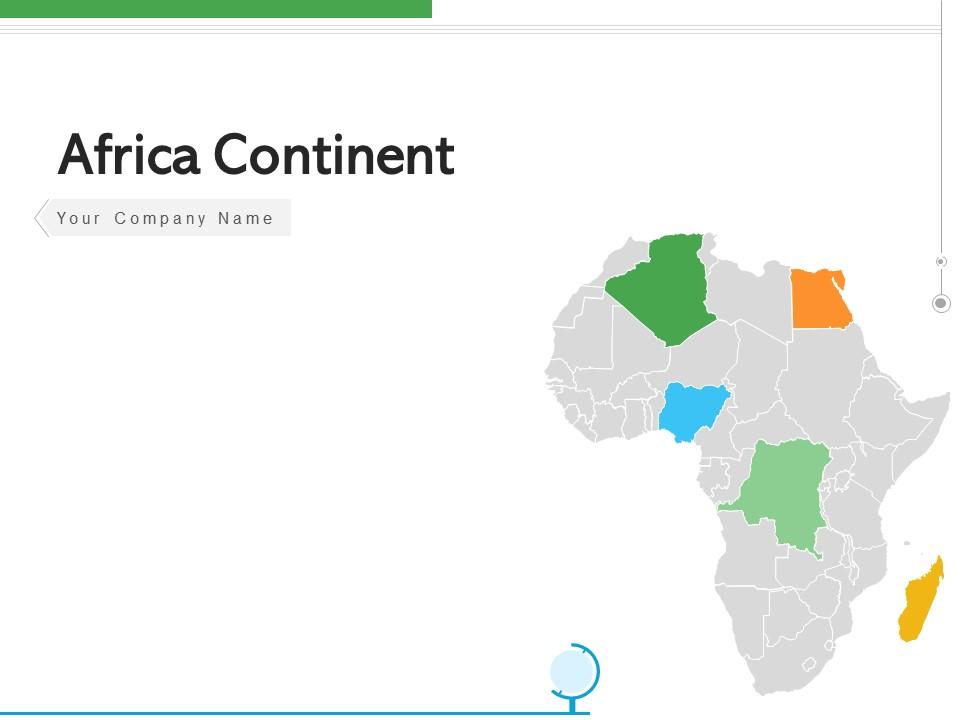 Africa Continent Political Division Black Silhouette Puzzle Pieces