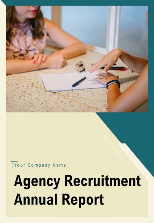 Agency recruitment annual report pdf doc ppt document report template Slide01
