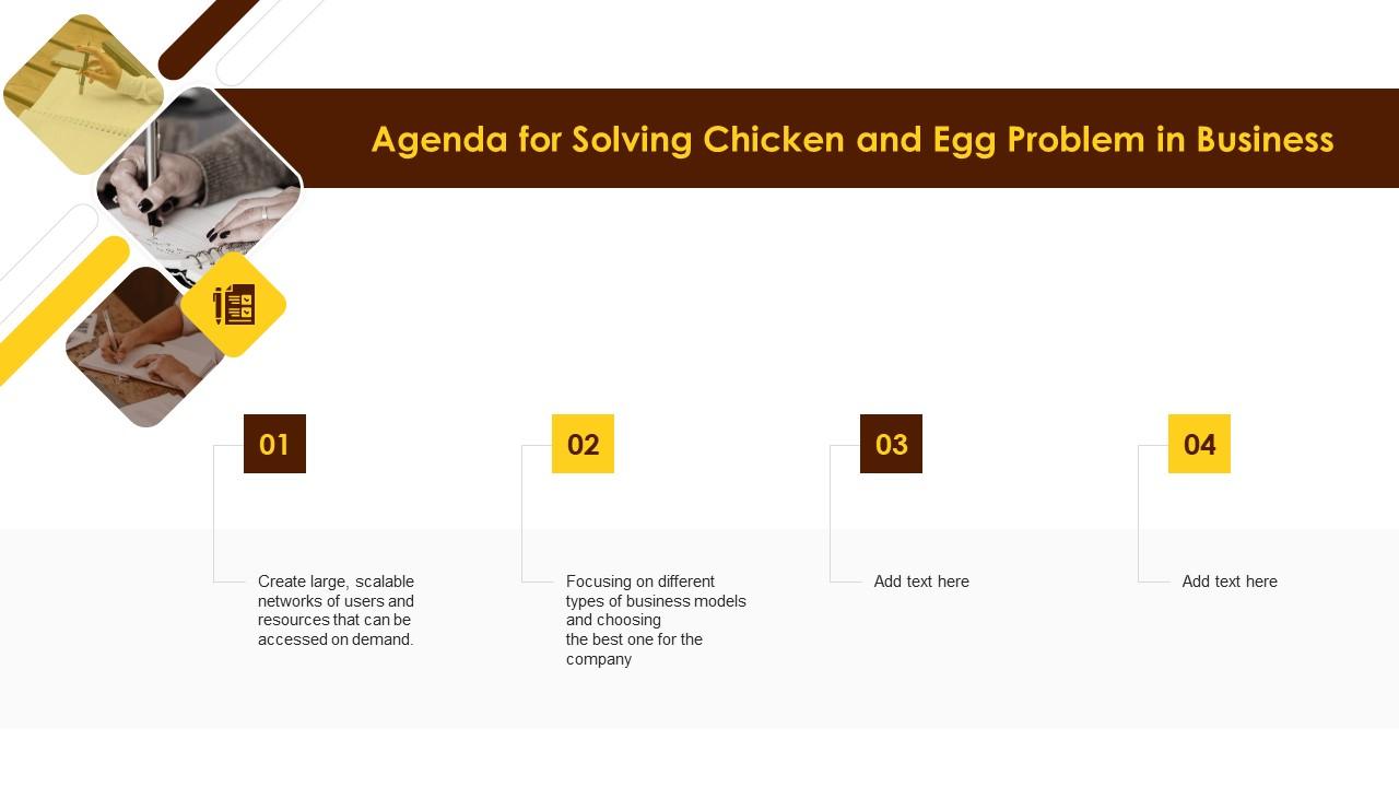 Agenda For Solving Chicken And Egg Problem In Business