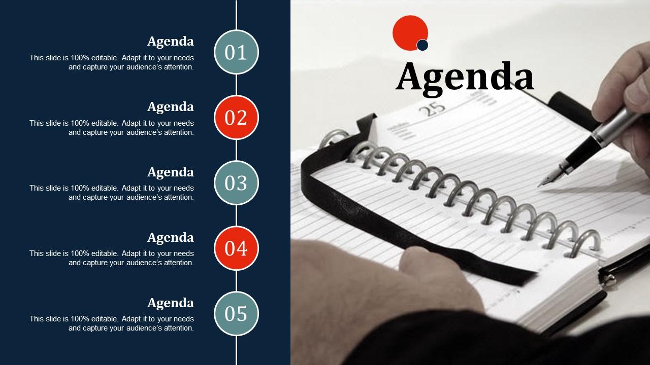 Agenda ppt slides inspiration Slide01