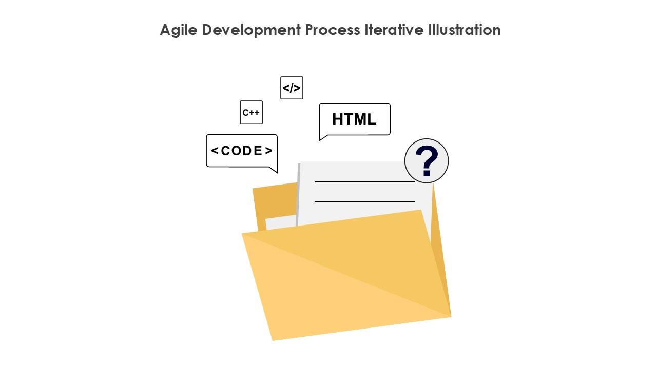 Agile Development Process Iterative Illustration PPT Template