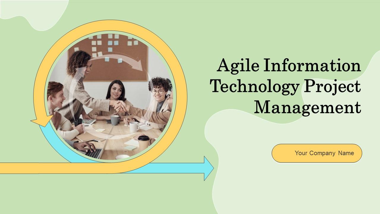 Agile Information Technology Project Management Powerpoint Presentation Slides Slide01