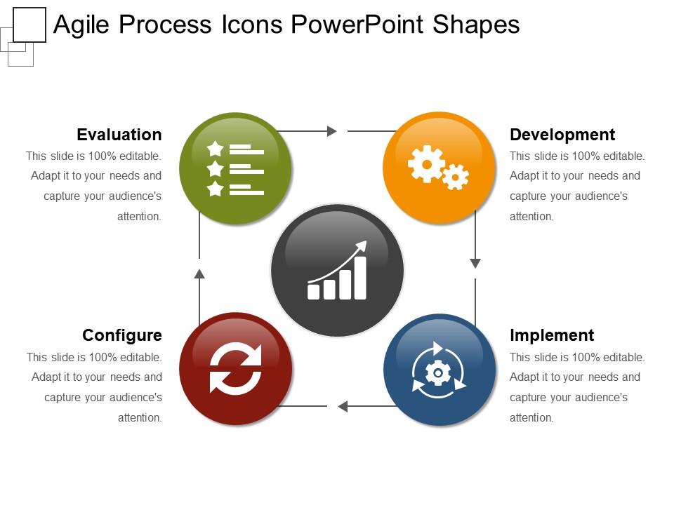 Agile process icons powerpoint shapes Slide01