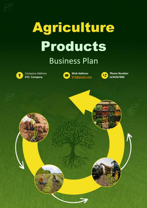 Agriculture Products Business Plan A4 Pdf Word Document Slide01