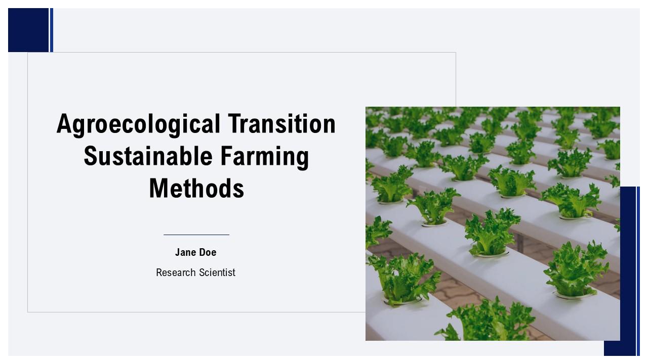 Agroecological Transition Sustainable Farming Methods PPT Example ST AI