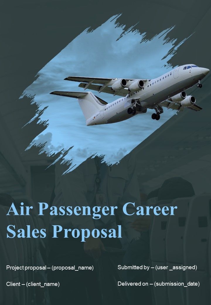 Air Passenger Career Sales Proposal Report Sample Example Document Slide01