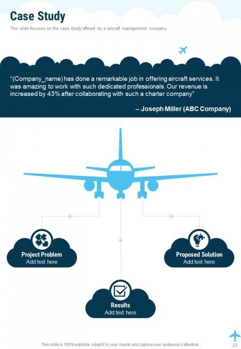 Aircraft management proposal example document report doc pdf ppt Slide23