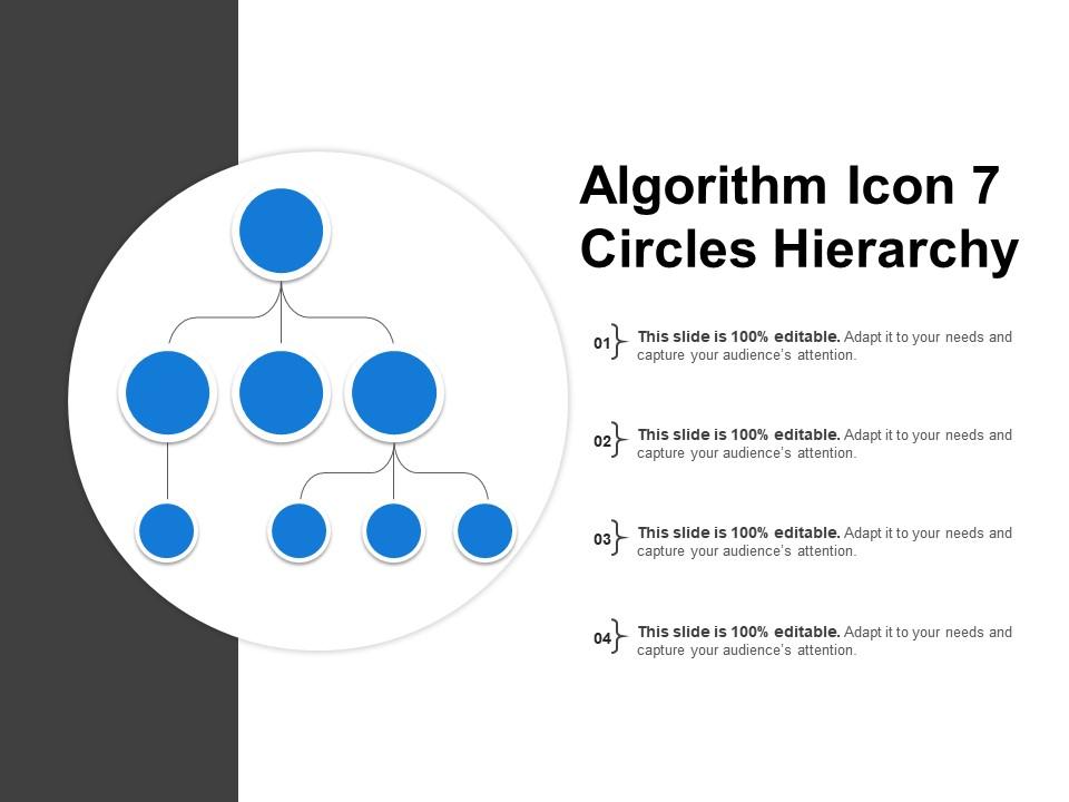 Algorithm icon 7 circles hierarchy Slide00