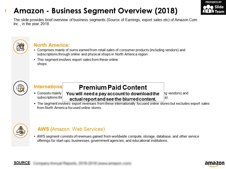 Amazon business segment overview 2018