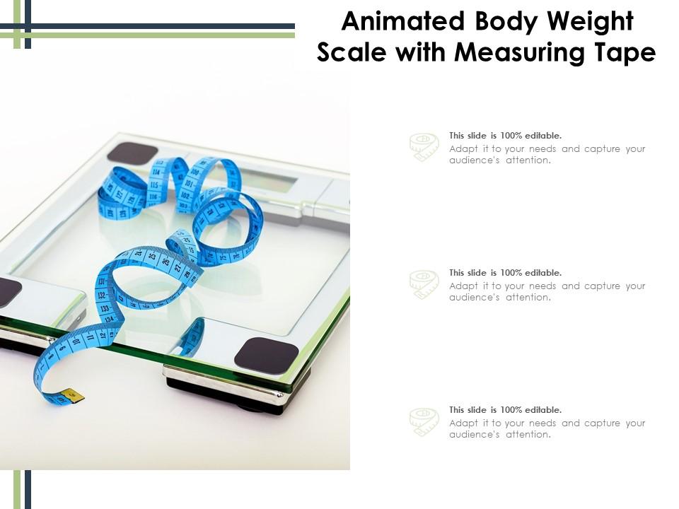 Animated Body Weight Scale With Measuring Tape | Template Presentation |  Sample of PPT Presentation | Presentation Background Images