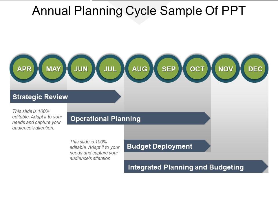 annual business planning cycle diagram