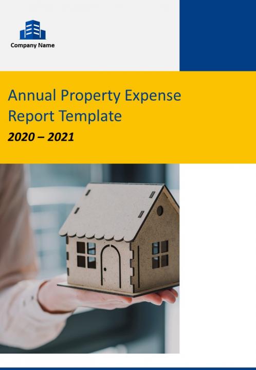 Annual property expense report template pdf doc ppt document report template Slide01
