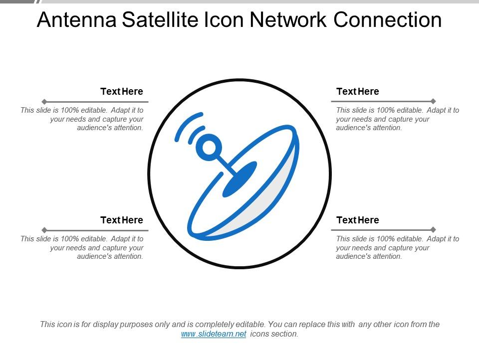 Antenna satellite icon network connection Slide01