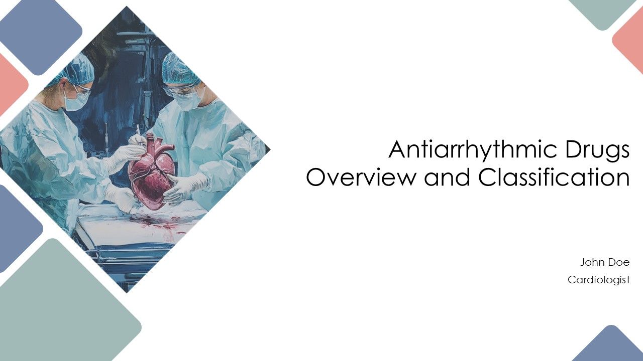 Antiarrhythmic Drugs Overview And Classification PPT PowerPoint AT