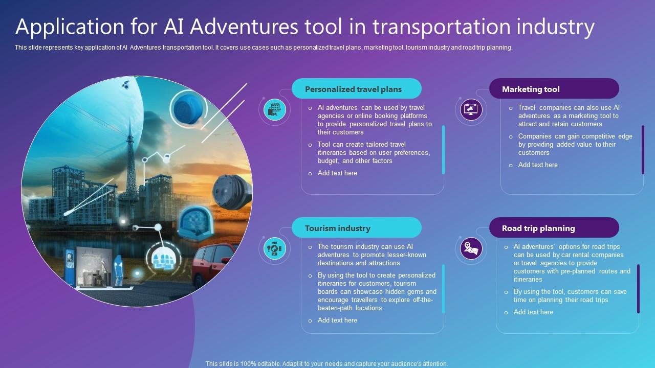 Application For AI Adventures Tool In Transportation Industry Best AI ...