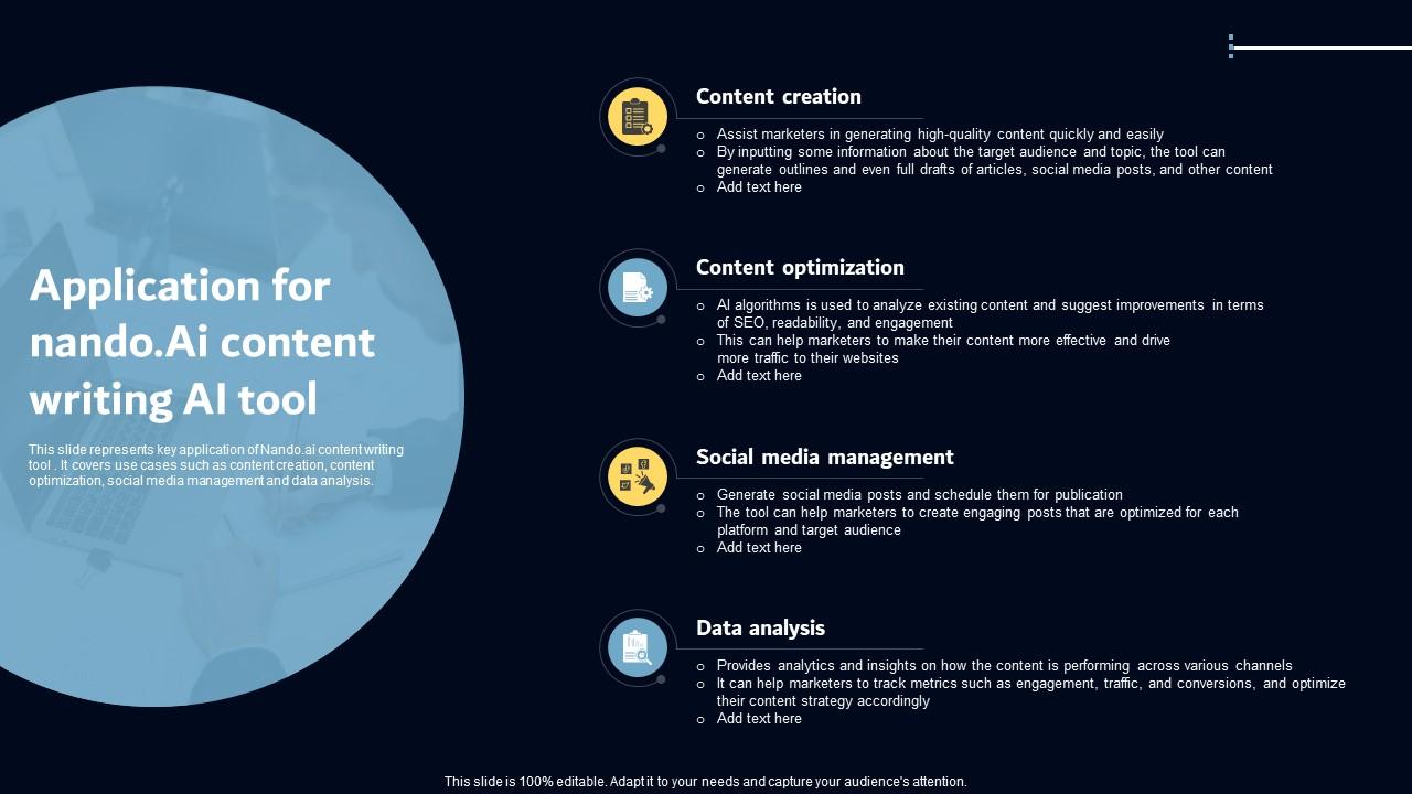 Application for nando ai content writing ai tool key ai powered tools