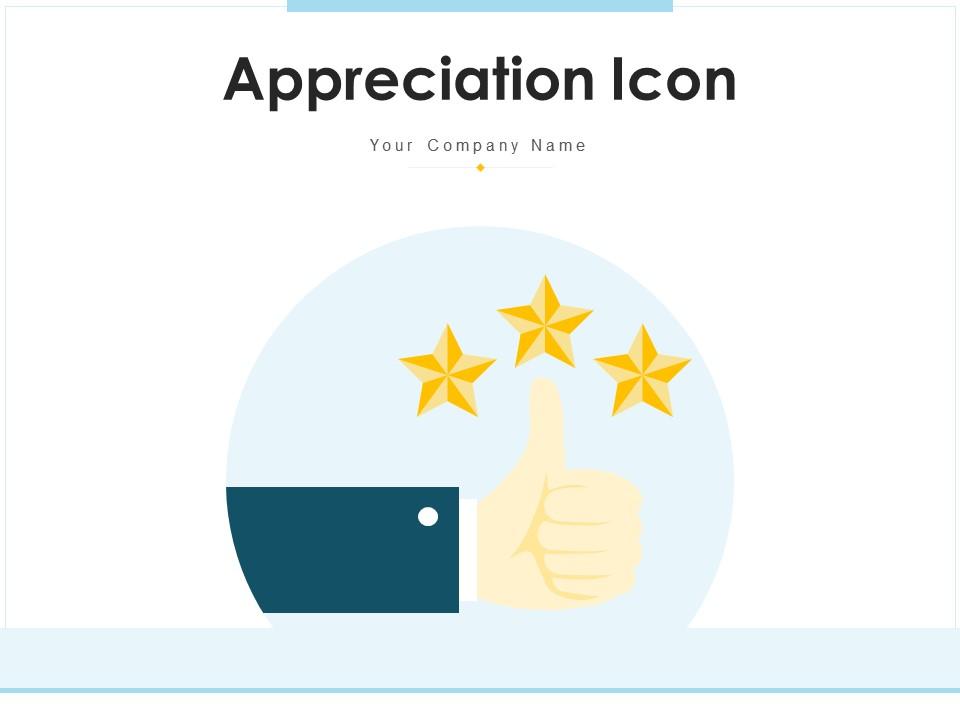 Appreciation Icon Employee Recognition Sales Competition Motivation Team Slide01