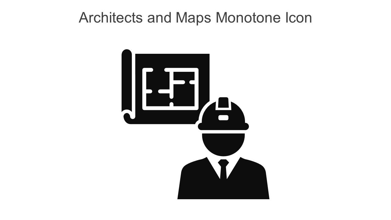 Architects And Maps Monotone Icon In Powerpoint Pptx Png And Editable Eps Format