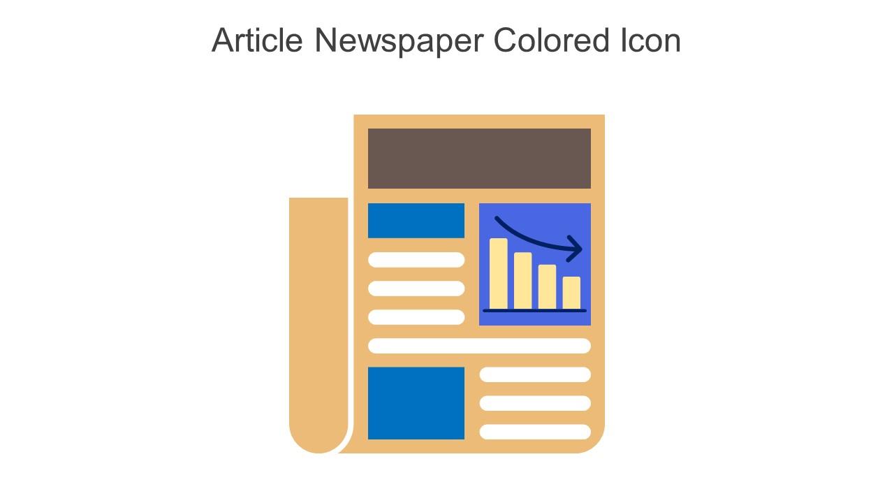 Article Newspaper Colored Icon In Powerpoint Pptx Png And Editable Eps Format