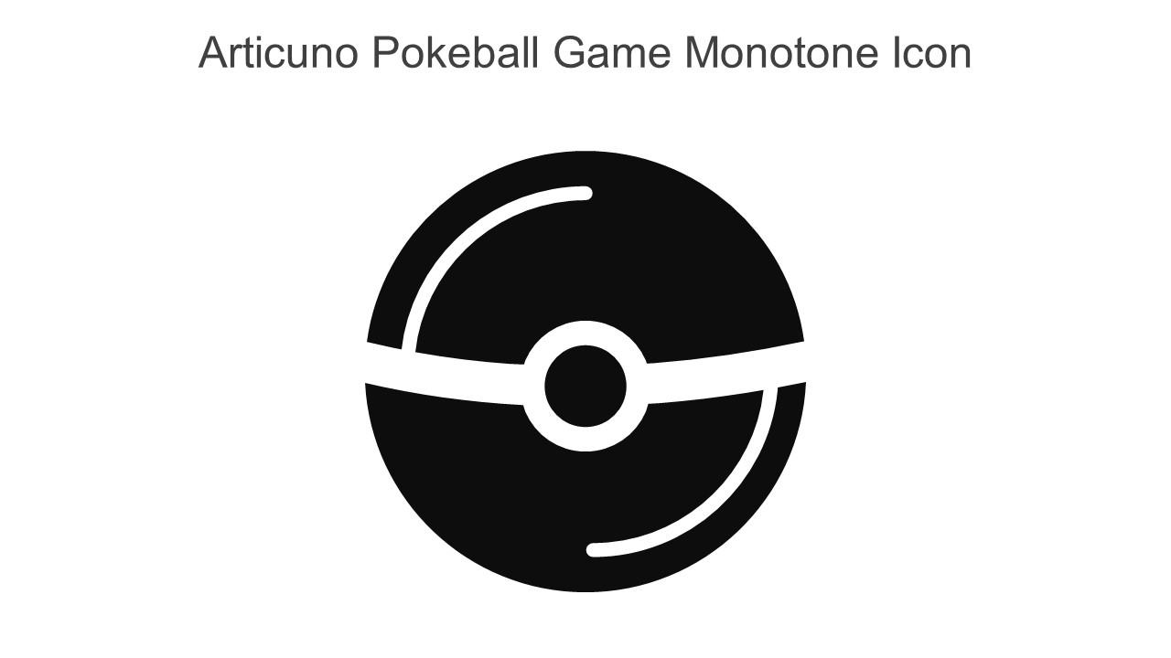 Articuno Pokeball Game Monotone Icon In Powerpoint Pptx Png And