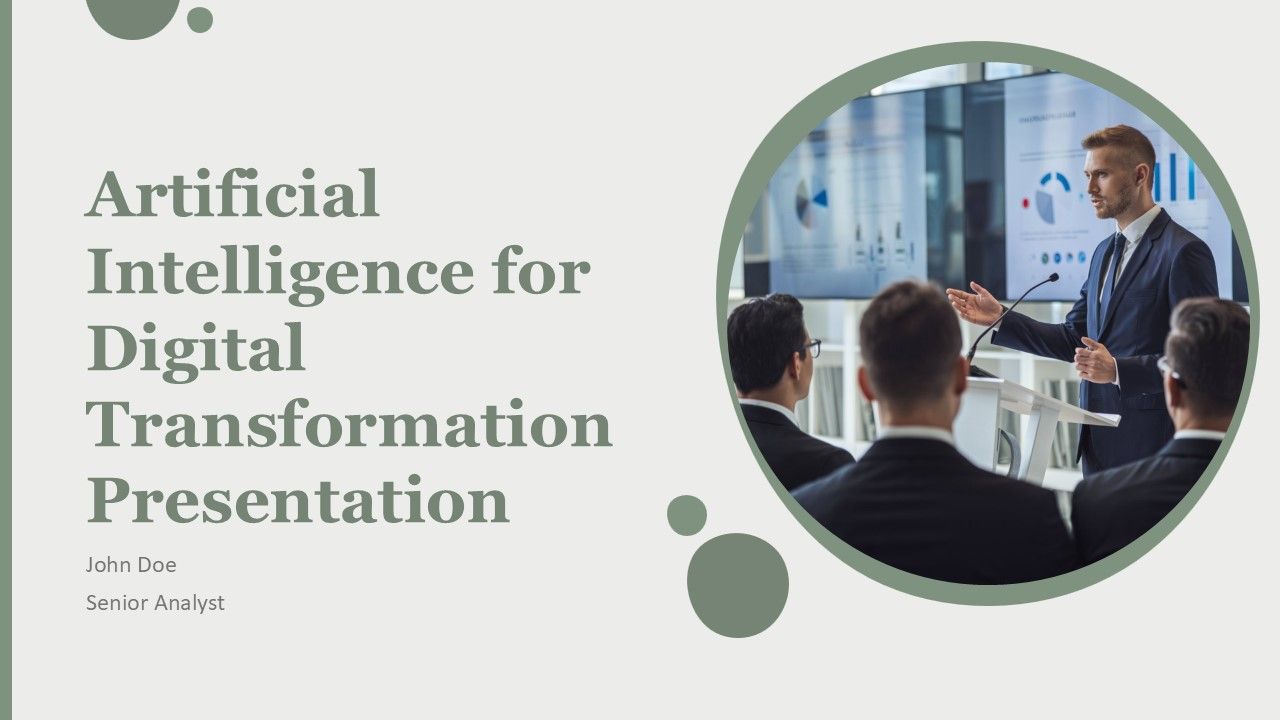 Artificial Intelligence For Digital Transformation Presentation PPT Summary AT Artificial Intelligence For Digital Transformation Presentation PPT Summary AT