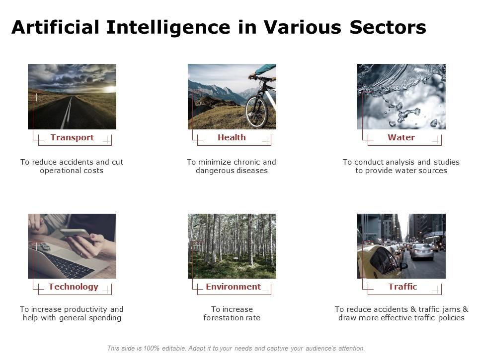 Artificial intelligence in various sectors ppt powerpoint templates Slide01