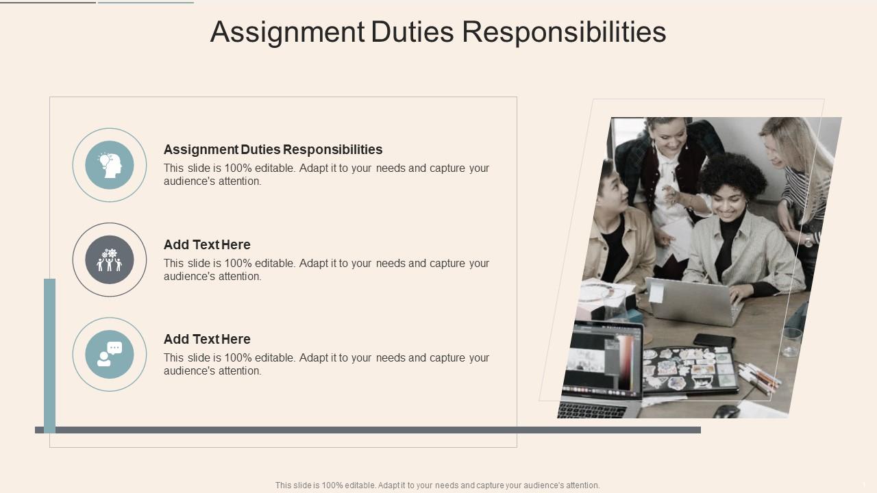 assignment of duties meaning