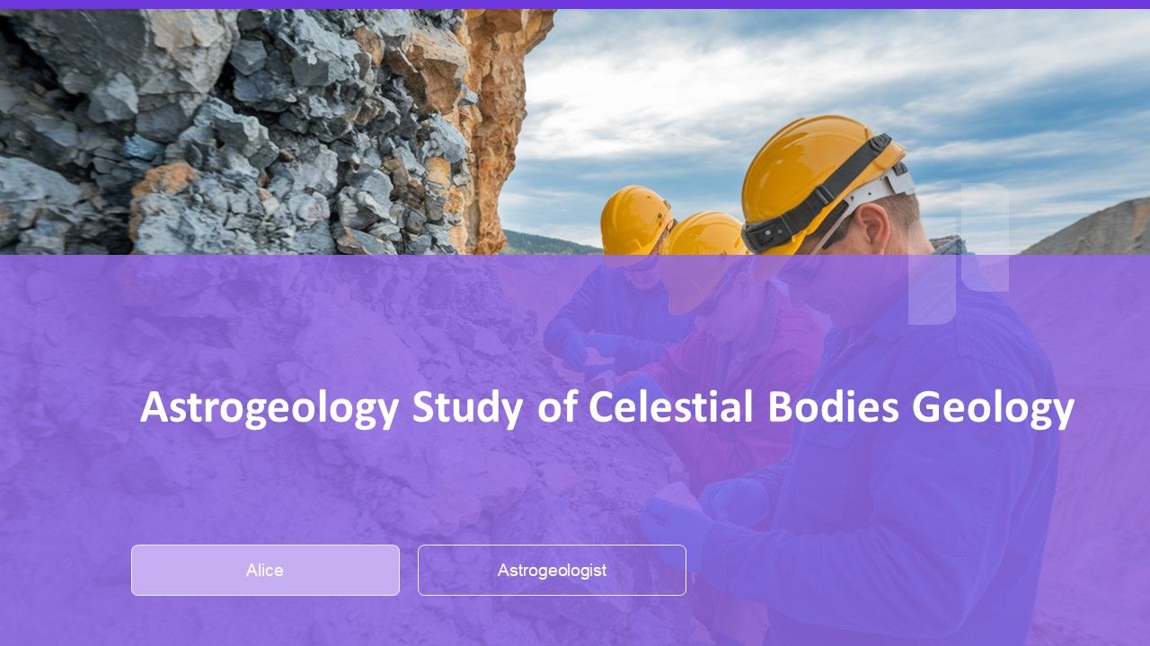 Astrogeology Study Of Celestial Bodies Geology PPT Outline AT