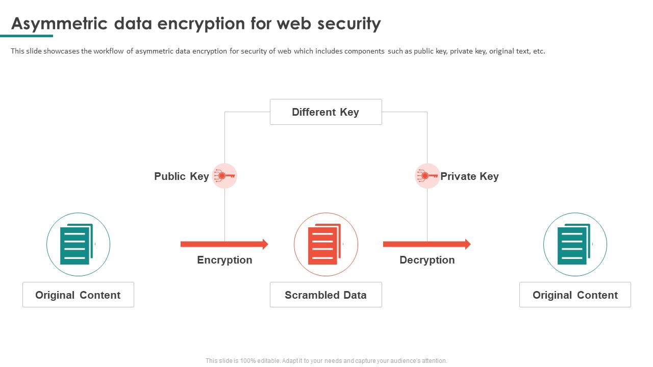 Asymmetric Data Encryption For Web Security PPT Slide