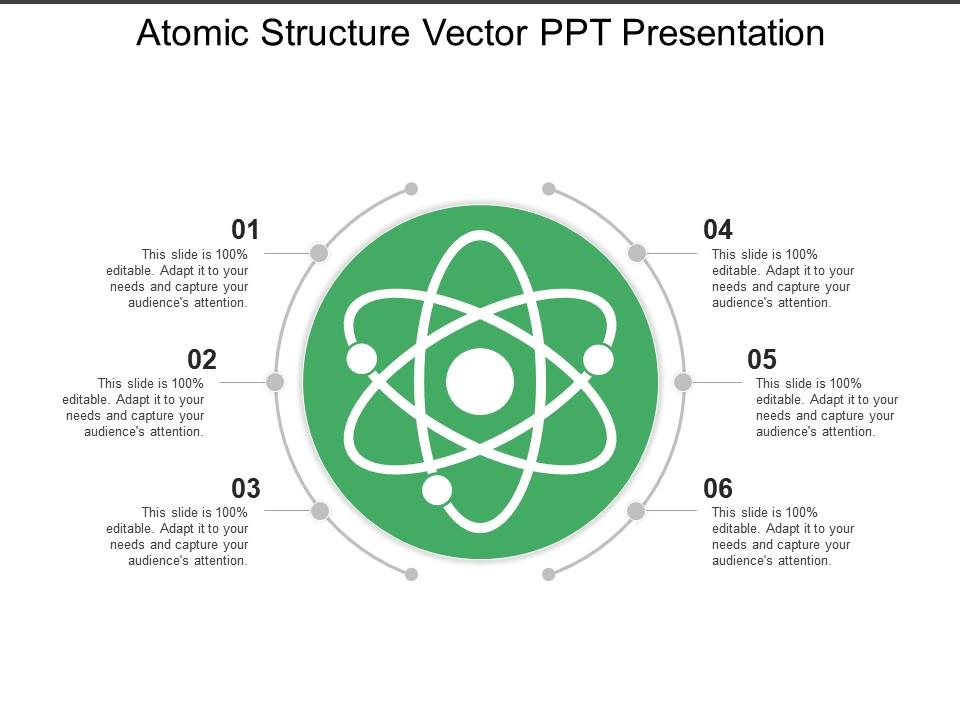 Atomic Structure Vector Ppt Presentation | Presentation PowerPoint  Templates | PPT Slide Templates | Presentation Slides Design Idea