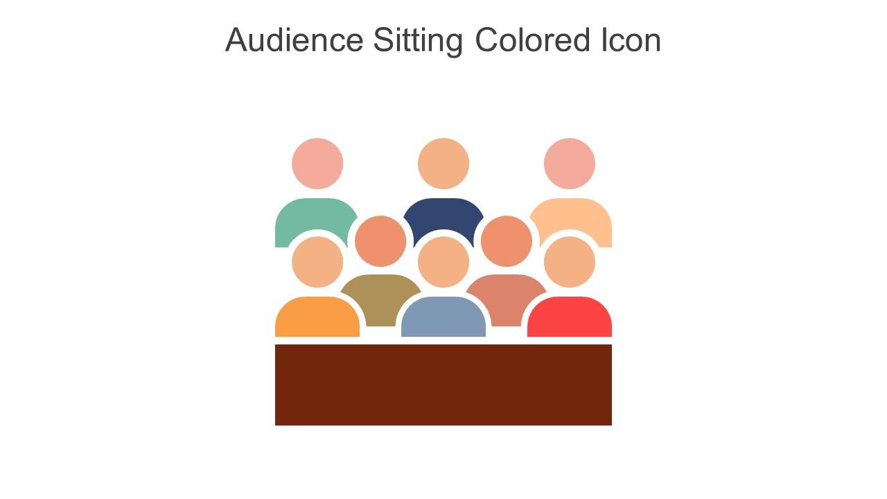 Audience Sitting Colored Icon In Powerpoint Pptx Png And Editable Eps