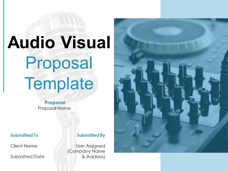 Audio visual proposal template powerpoint presentation slides Slide01