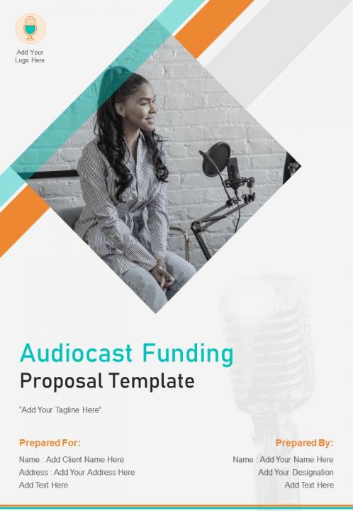 Audiocast funding proposal example document report doc pdf ppt Slide01