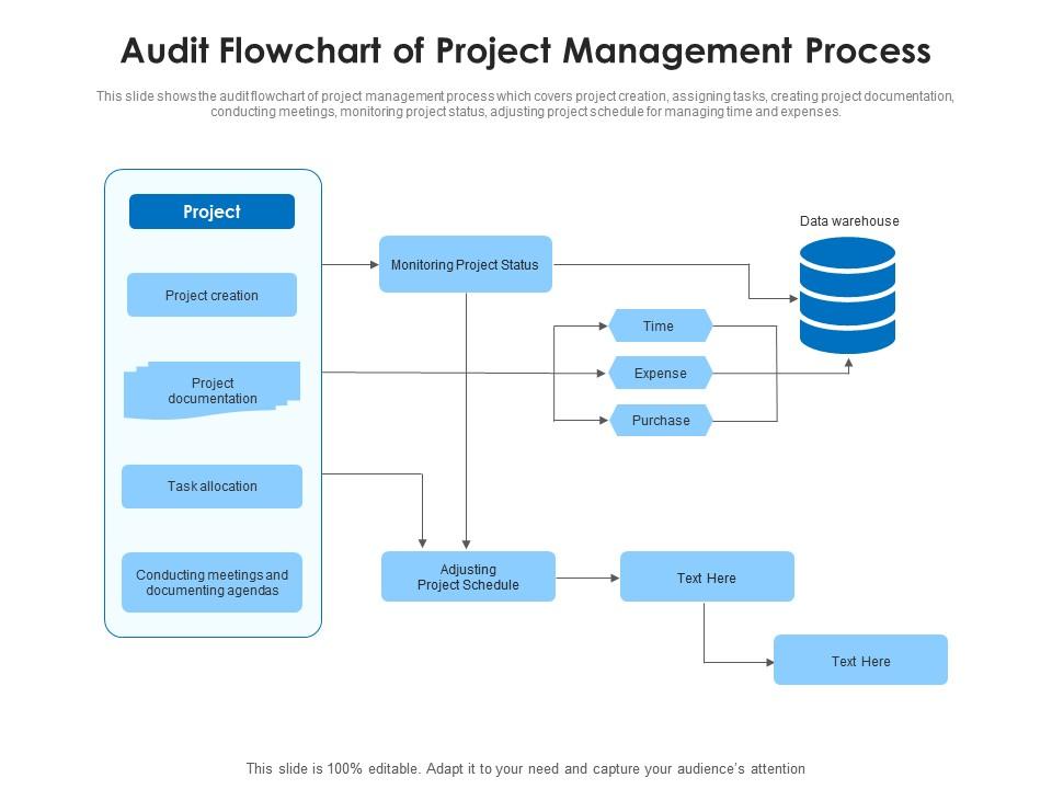 Audit flowchart of project management process Slide00