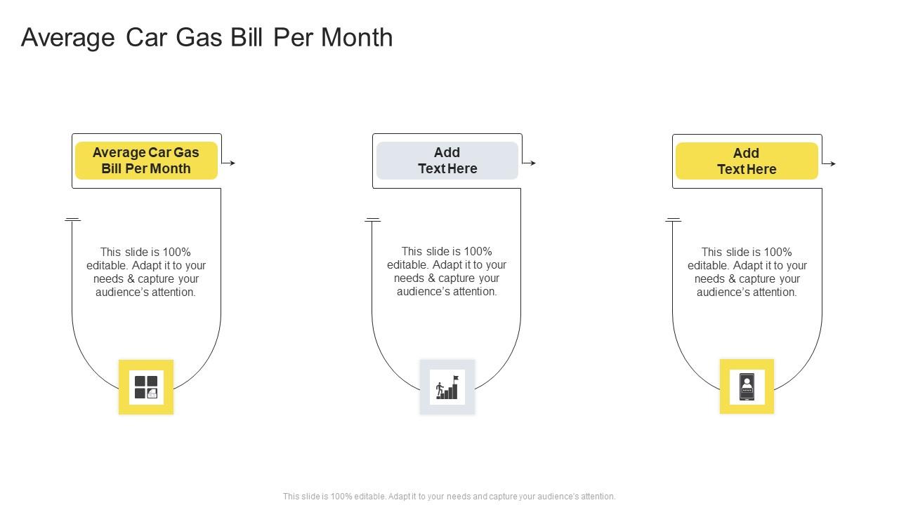 Average Car Gas Bill Per Month In Powerpoint And Google Slides Cpb