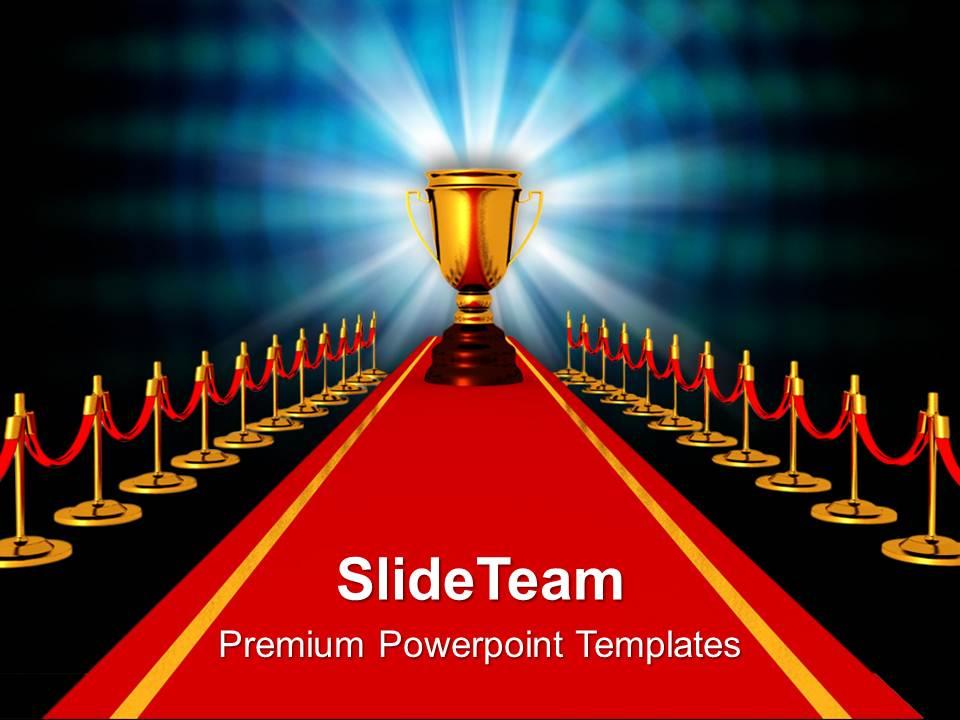 Award on red carpet competiton powerpoint templates ppt themes and graphics 0113 Slide01