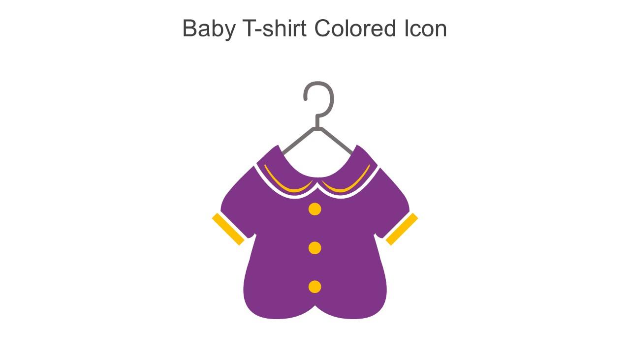 Baby T Shirt Colored Icon In Powerpoint Pptx Png And Editable Eps